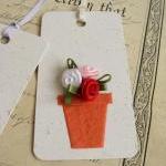 Ribbon Rose Gift Tags (set Of 2)