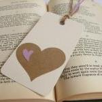 Kraft Heart Gift Tag Bookmarks (set Of 2)