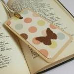 Dotty Butterfly Gift Tag Bookmark