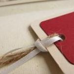 Kraft On Red Gift Tag Bookmark