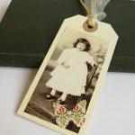 Sweet Little Girl Gift Tag Bookmark