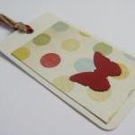 Red On Dots Gift Tag Bookmarks (set Of 3)