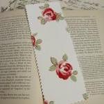 Bold Roses Fabric Bookmark