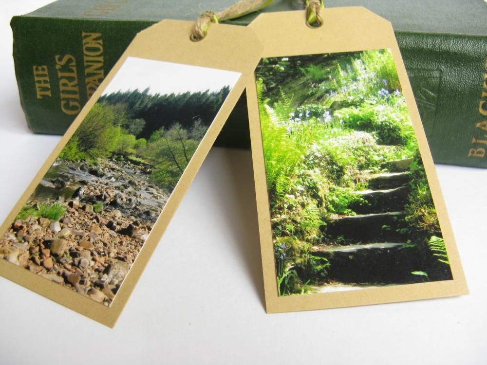 Gorgeous Green Small Bookmark Gift Tags (set Of 2)